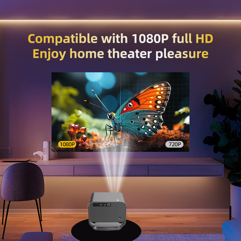 P20 Pro Smart Projector | 1080P, Android 13, Auto Focus, 350 ANSI Lumens