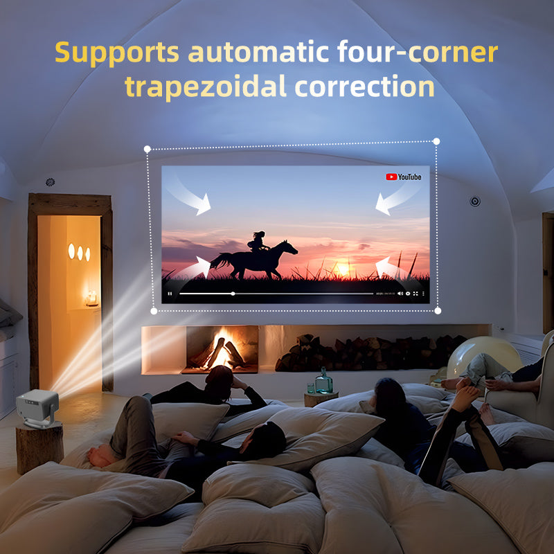 P20 Pro Smart Projector | 1080P, Android 13, Auto Focus, 350 ANSI Lumens