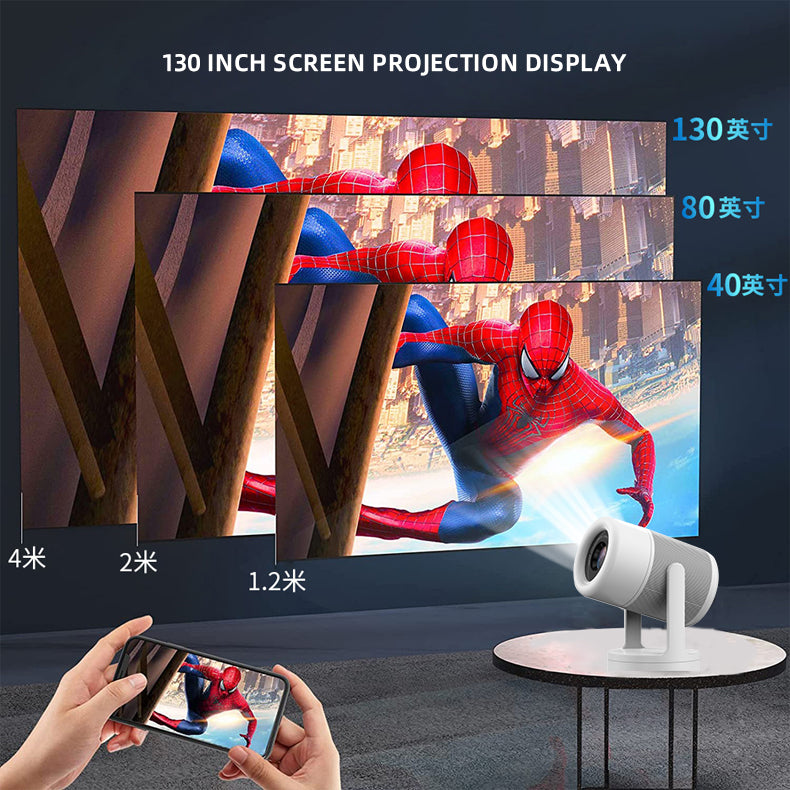 J1 Mini Projector | 720P, 150 ANSI Lumens, Android 11, Wi-Fi 6, Bluetooth