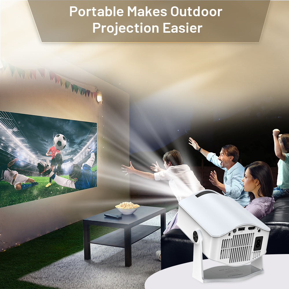 HM400Pro Mini Projector | 1280x720, Wi-Fi 6, BT 5.0, Android 11, 150ASNI