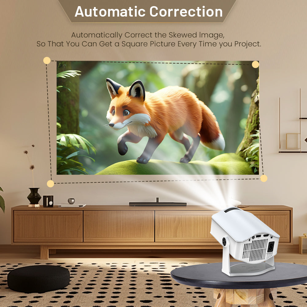 HM400Pro Mini Projector | 1280x720, Wi-Fi 6, BT 5.0, Android 11, 150ASNI