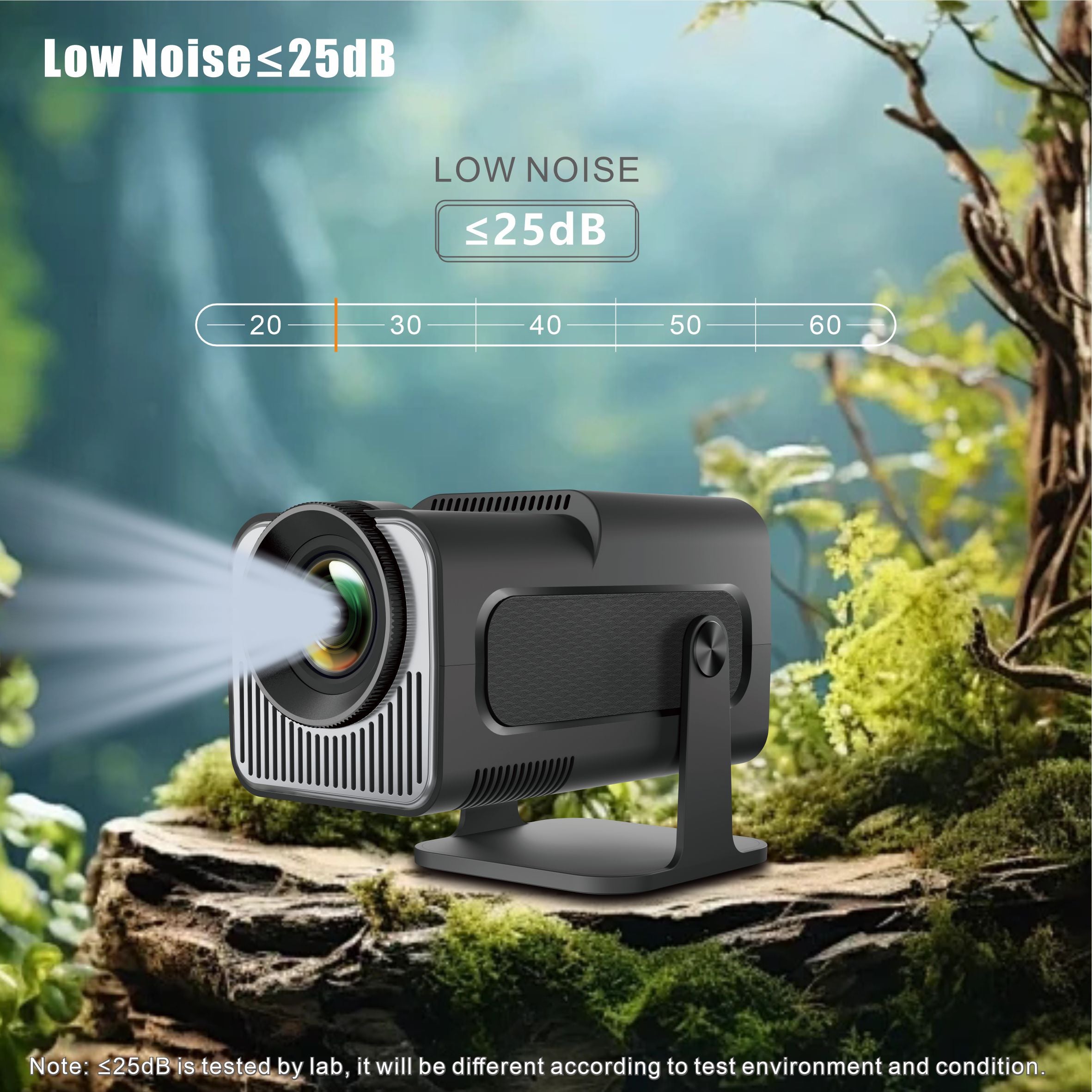 HY320 Mini Smart Projector | 720P, 200 ANSI, Short-Throw, Android 11