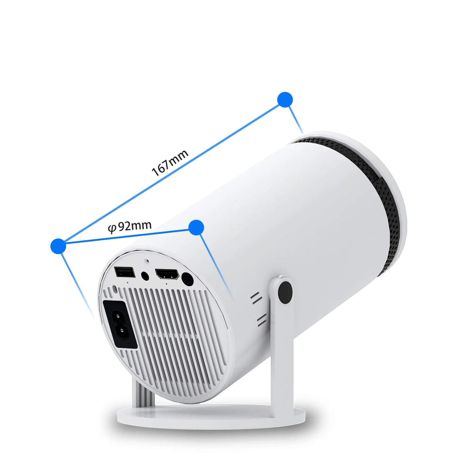 HY310 Mini Projector | 720P, Wi-Fi 6, BT 5.0, Android 11, Portable Projector