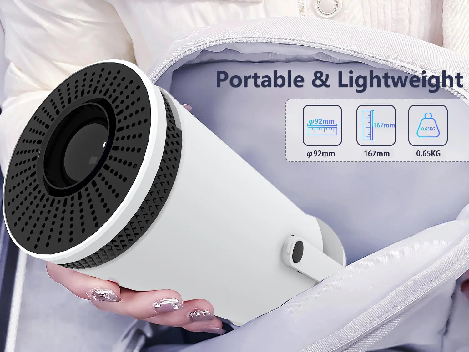 HY310 Mini Projector | 720P, Wi-Fi 6, BT 5.0, Android 11, Portable Projector